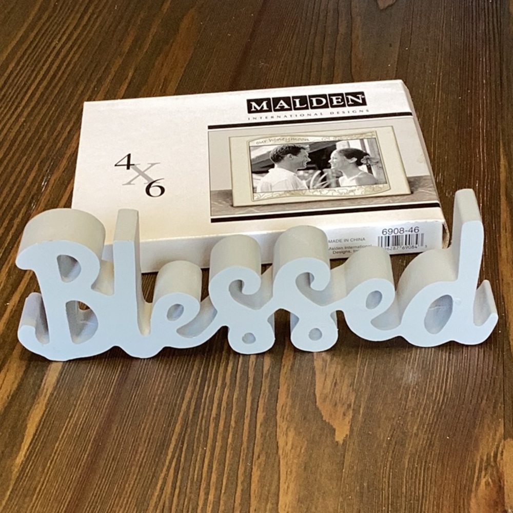 FINAL SALE PRICE Malden 4 x 6 Honeymoon Frame + Blessed Decor